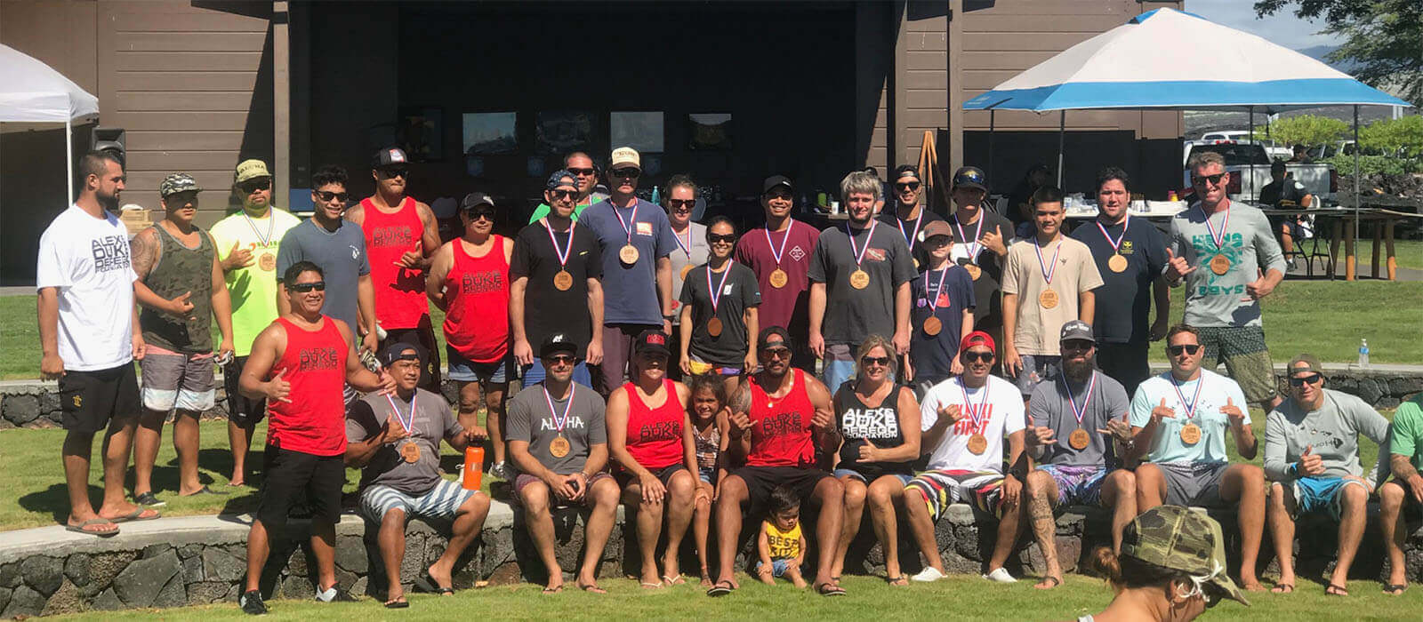 Participants in the Roi Round-up Dive Tournament